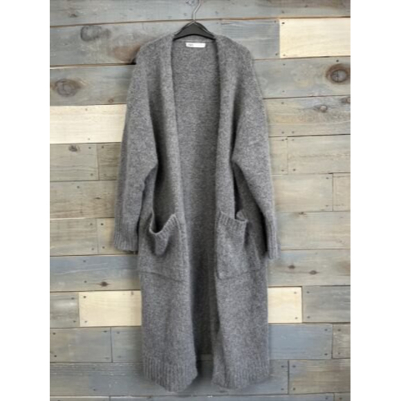Zara Sweaters - NEW Zara Women's Alpaca Blend Long Oversized Cardigan S Gray